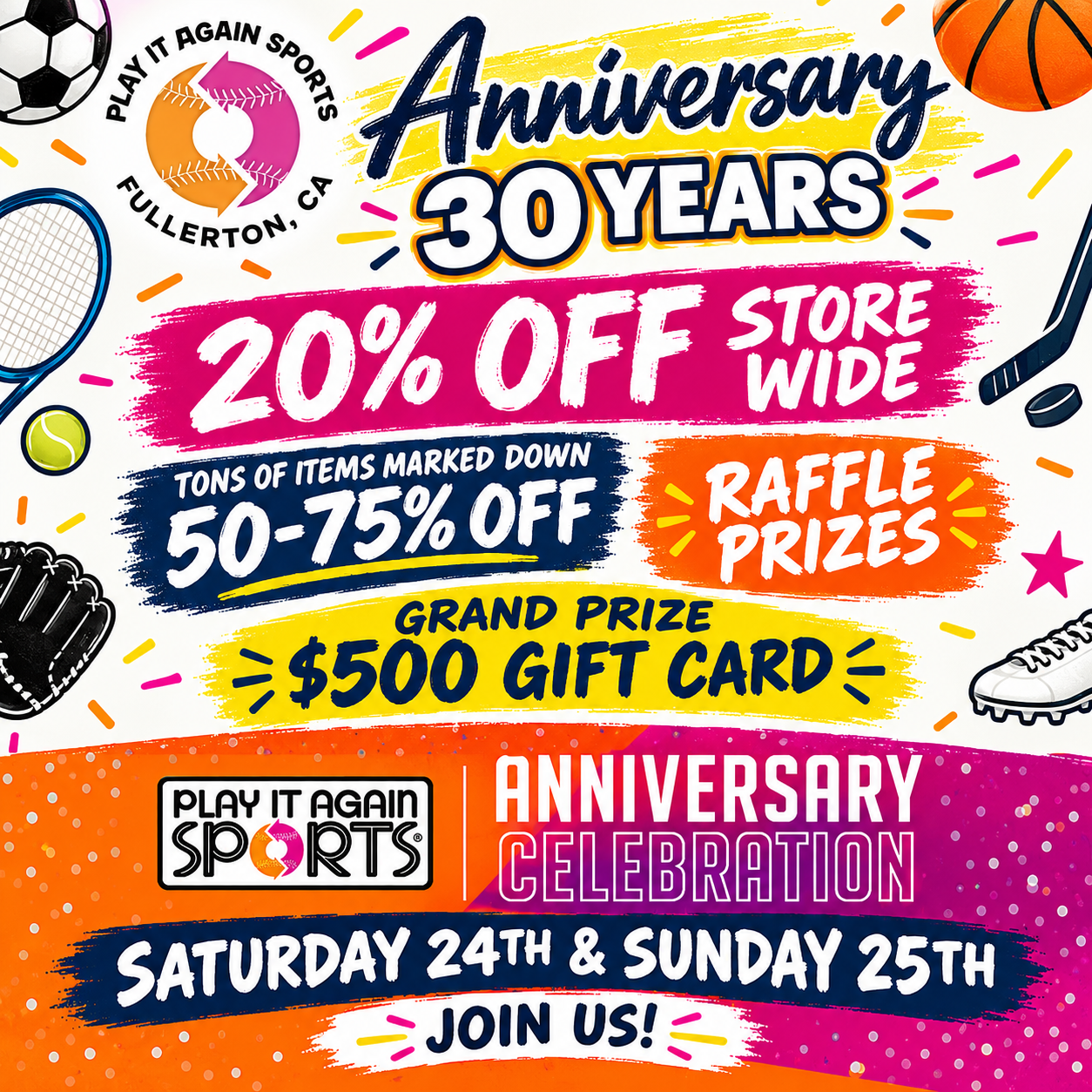 30th Anniversary Sale